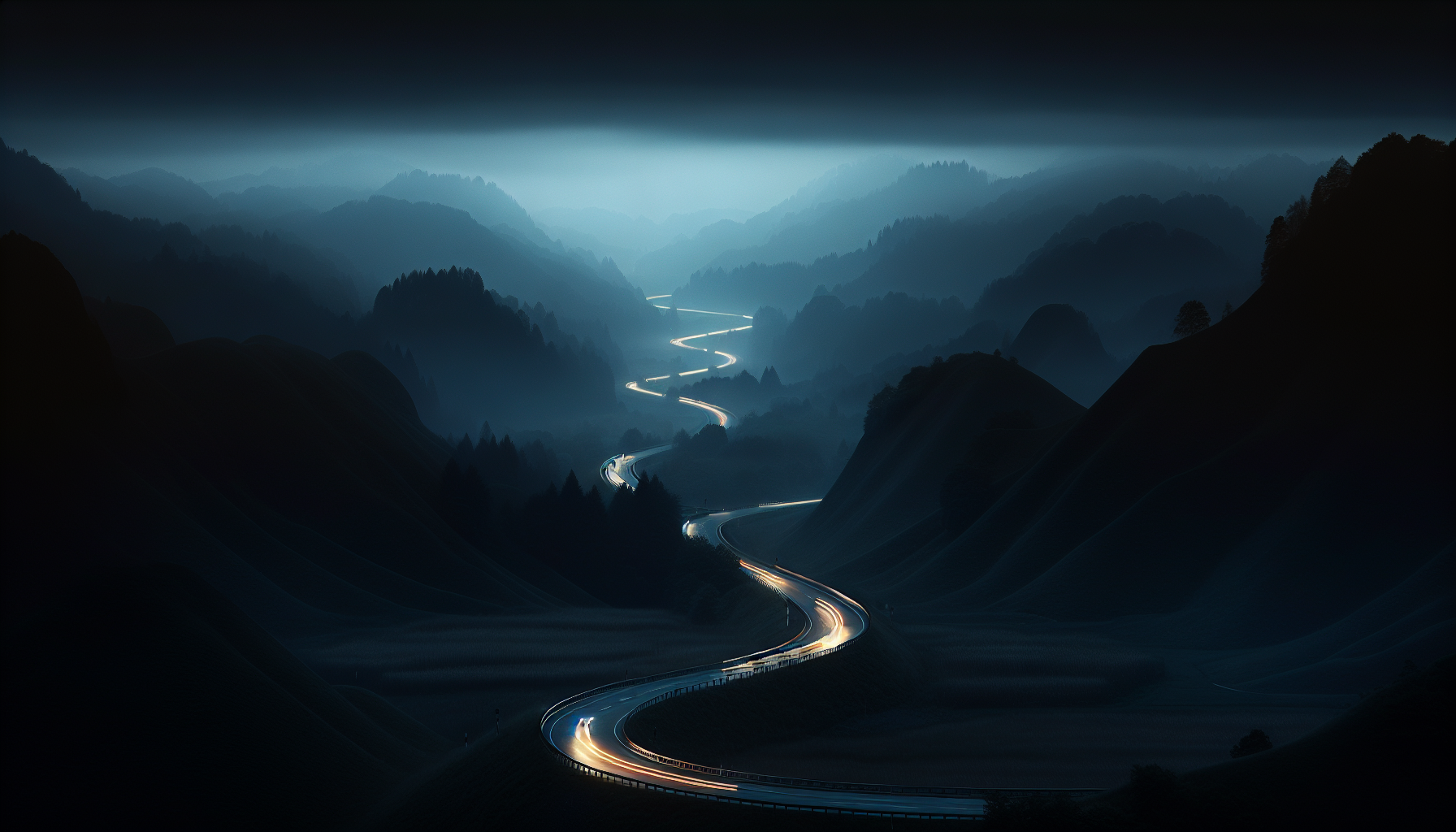 Rural road in Gaston County where drunk driving accidents frequently occur